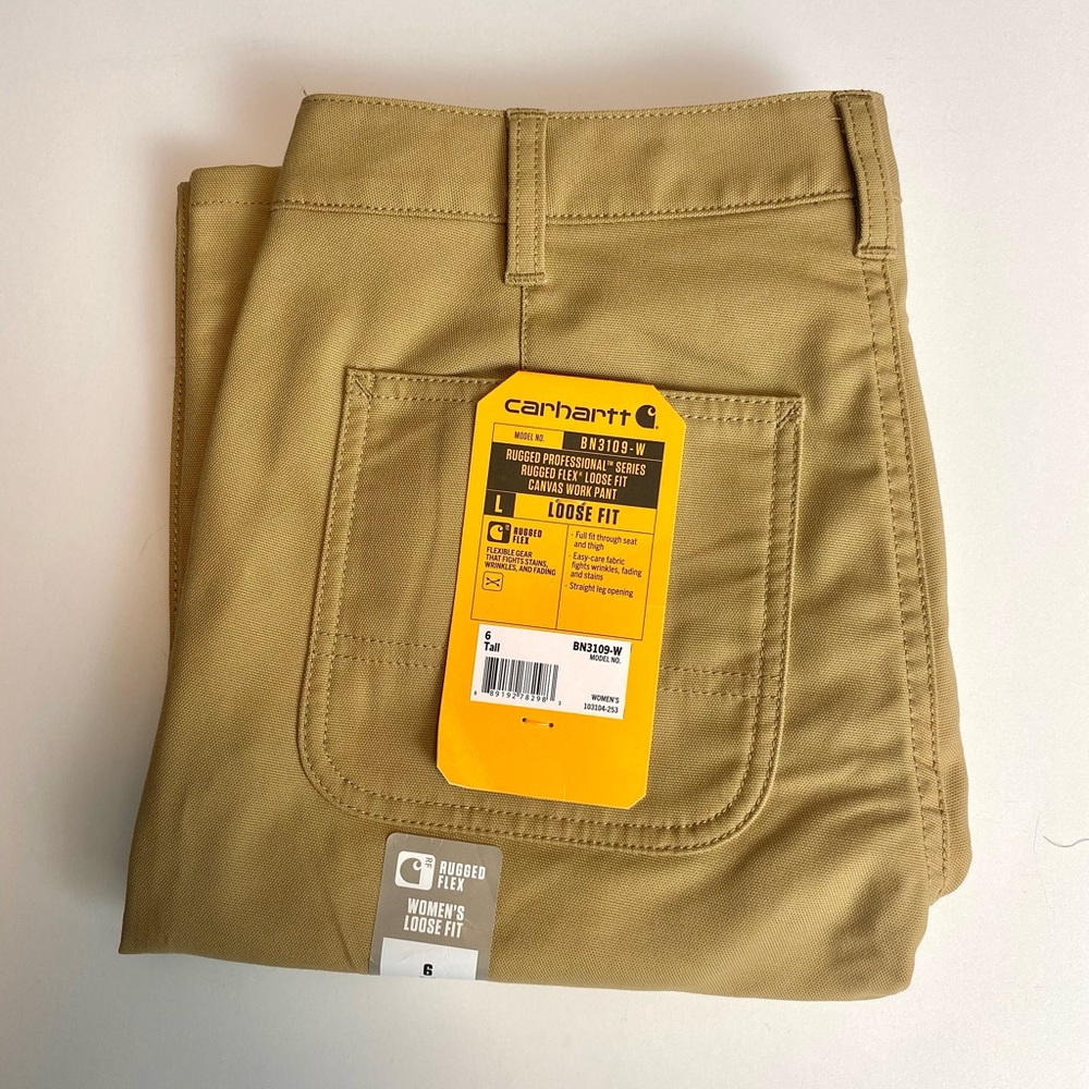 🤎NWT Women’s Carhartt Rugged Canvas Work Pant🤎